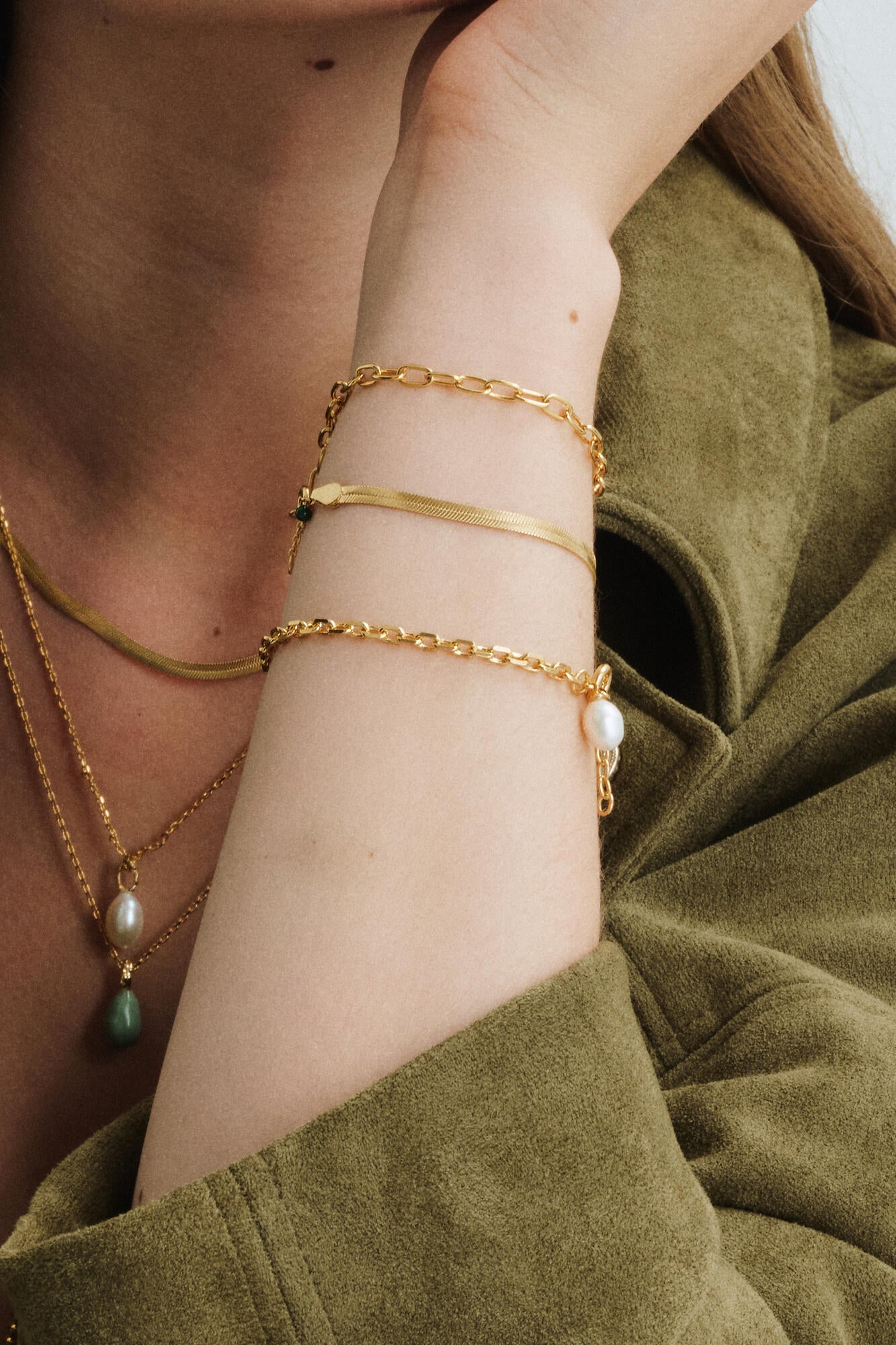 Significant armbånd med vedhæng - Pearl